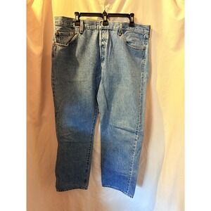 👖 Levi's‎ 501 Original Fit Jeans Men's 40x32 Blue Denim Button Fly Vintage Wash